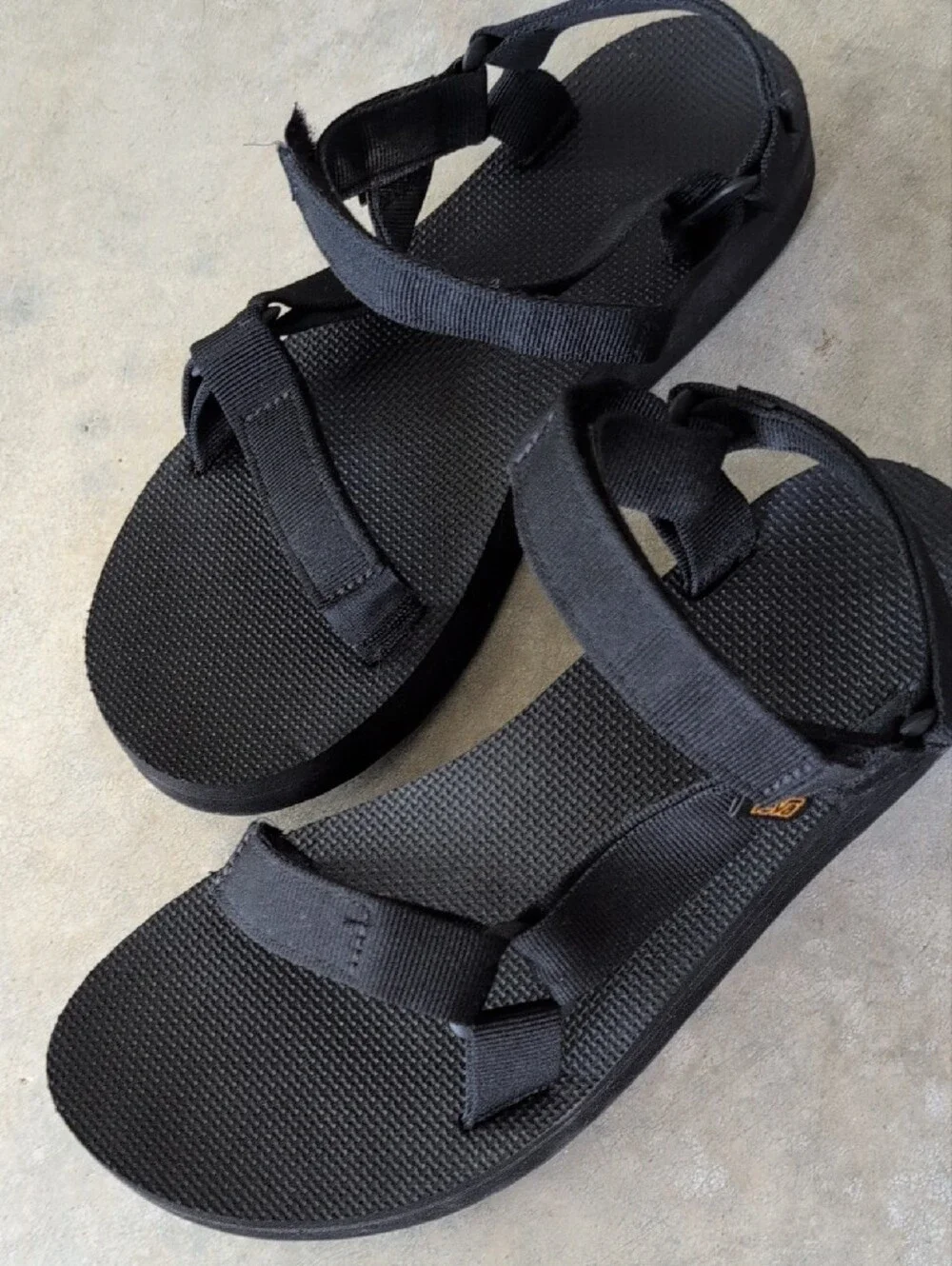 Teva Black Women's Midform Sandals